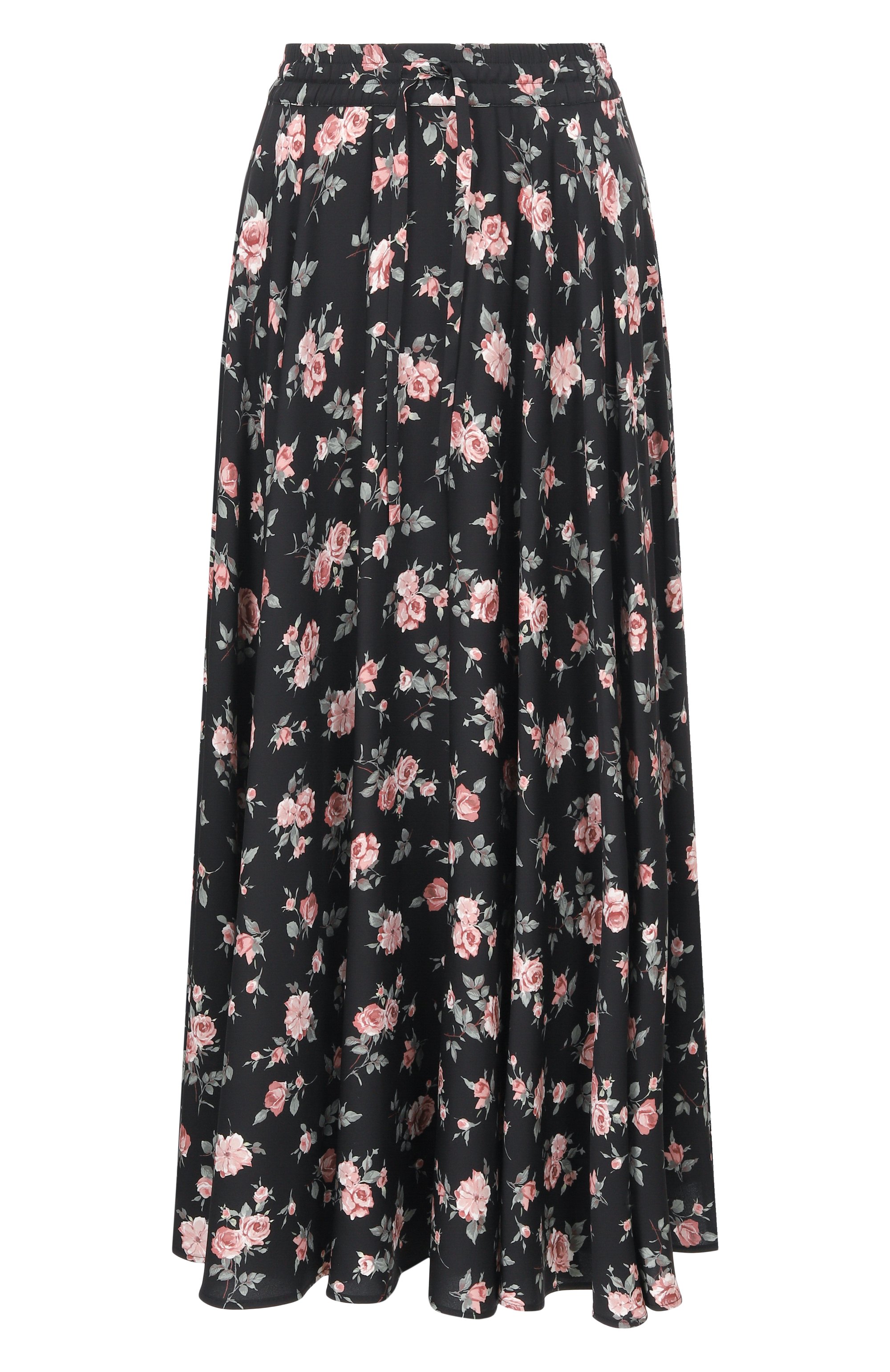 Шелковая юбка DOLCE & GABBANA черного цвета по цене 257500 руб., арт. F4DBGT/FSA8C, фото 1 Шелковая юбка DOLCE & GABBANA, арт. F4DBGT/FSA8C, фото 1