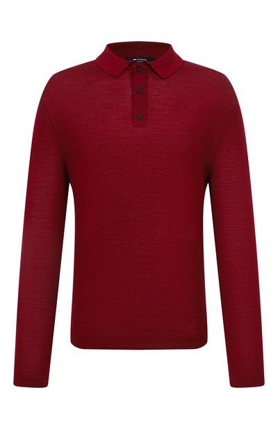 Мужское поло из шерсти и шелка KNT, арт. UMM066706