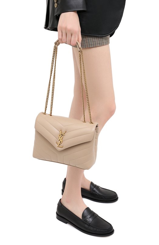 Сумка Monogram Loulou small Saint Laurent 494699/DV727 Бежевый  494699/DV727 Фото 2