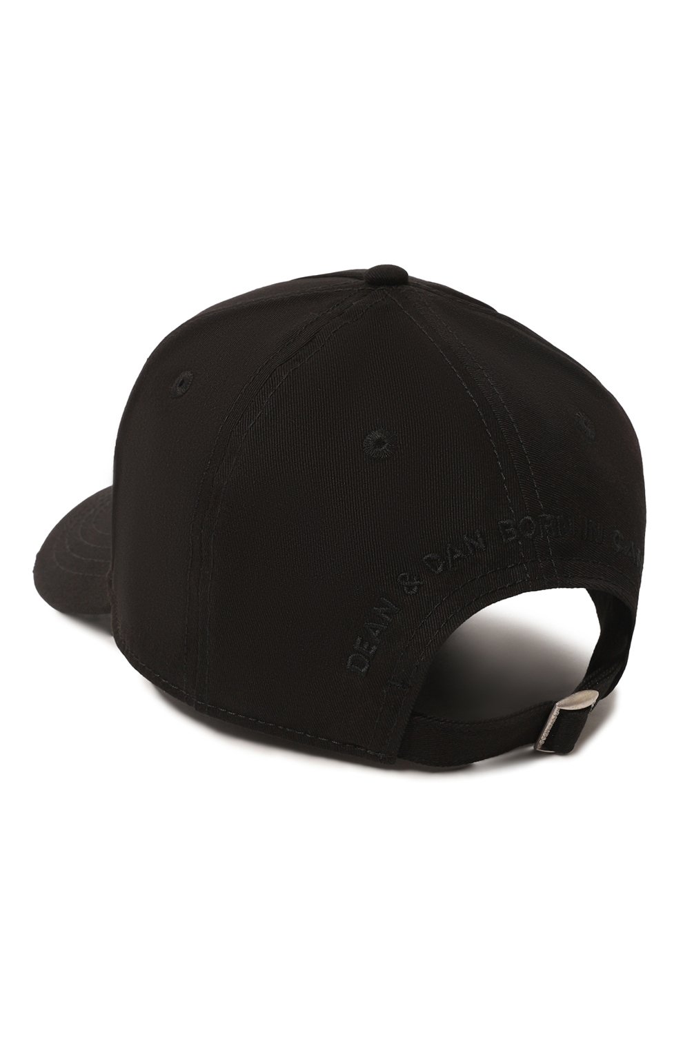 Хлопковая бейсболка DSQUARED2 черного цвета по цене 22400 руб., арт. BCM4011 05C00001, фото 2 Хлопковая бейсболка DSQUARED2, арт. BCM4011 05C00001, фото 2