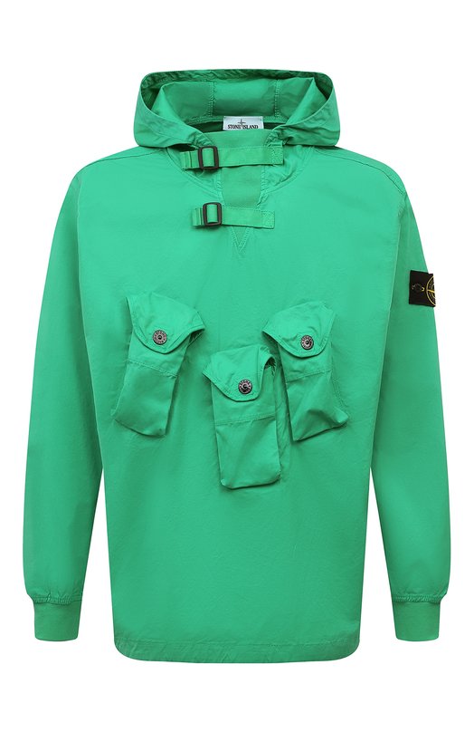 Хлопковый анорак Stone Island 751510110 Зелёный 751510110