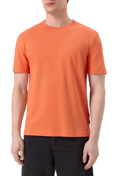 Футболка из хлопка и льна BOSS, арт. 50537498, фото 3