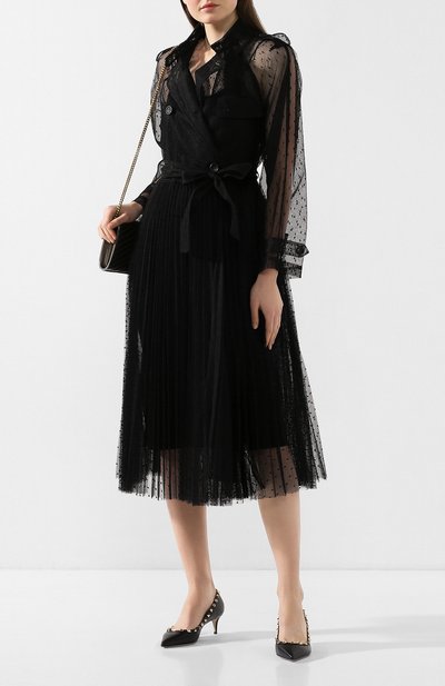 Тренч REDVALENTINO черного цвета по цене 137500 руб., арт. TR3CHA30/428, фото 2 Тренч REDVALENTINO, арт. TR3CHA30/428, фото 2