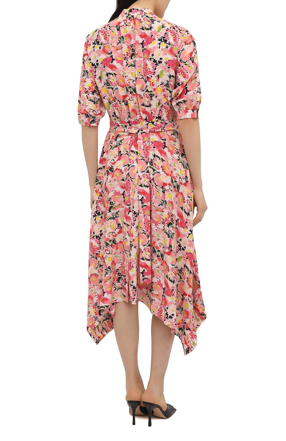 Шелковое платье STELLA MCCARTNEY розового цвета по цене 170500 руб., арт. 602910/SRA27, фото 4 Шелковое платье STELLA MCCARTNEY, арт. 602910/SRA27, фото 4