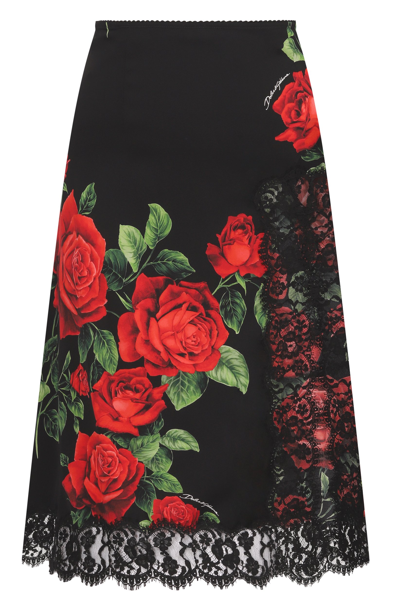 Юбка из шелка и хлопка DOLCE & GABBANA, арт. F4DE2T/FSA9R, фото 1