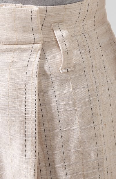 Брюки из смеси хлопка и льна BRUNELLO CUCINELLI, арт. MH145P7179, фото 5