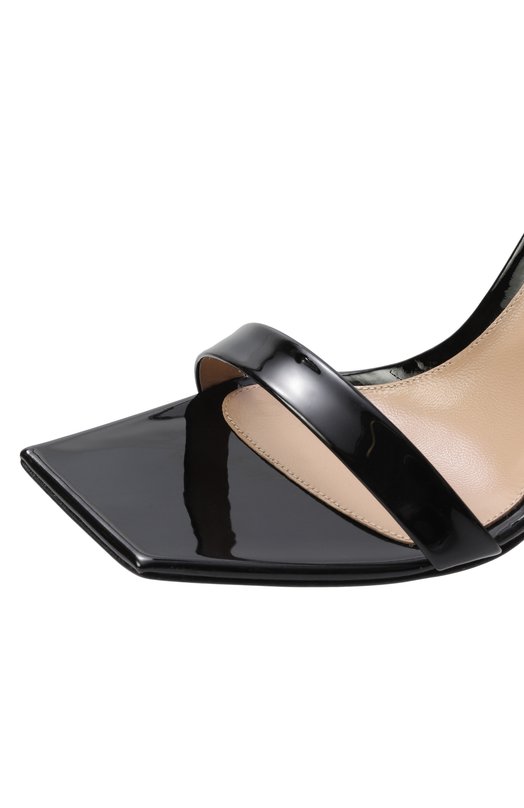 Кожаные босоножки Stiletto 105 Gianvito Rossi G32088.15RIC.VERNER0 Чёрный  G32088.15RIC.VERNER0 Фото 7
