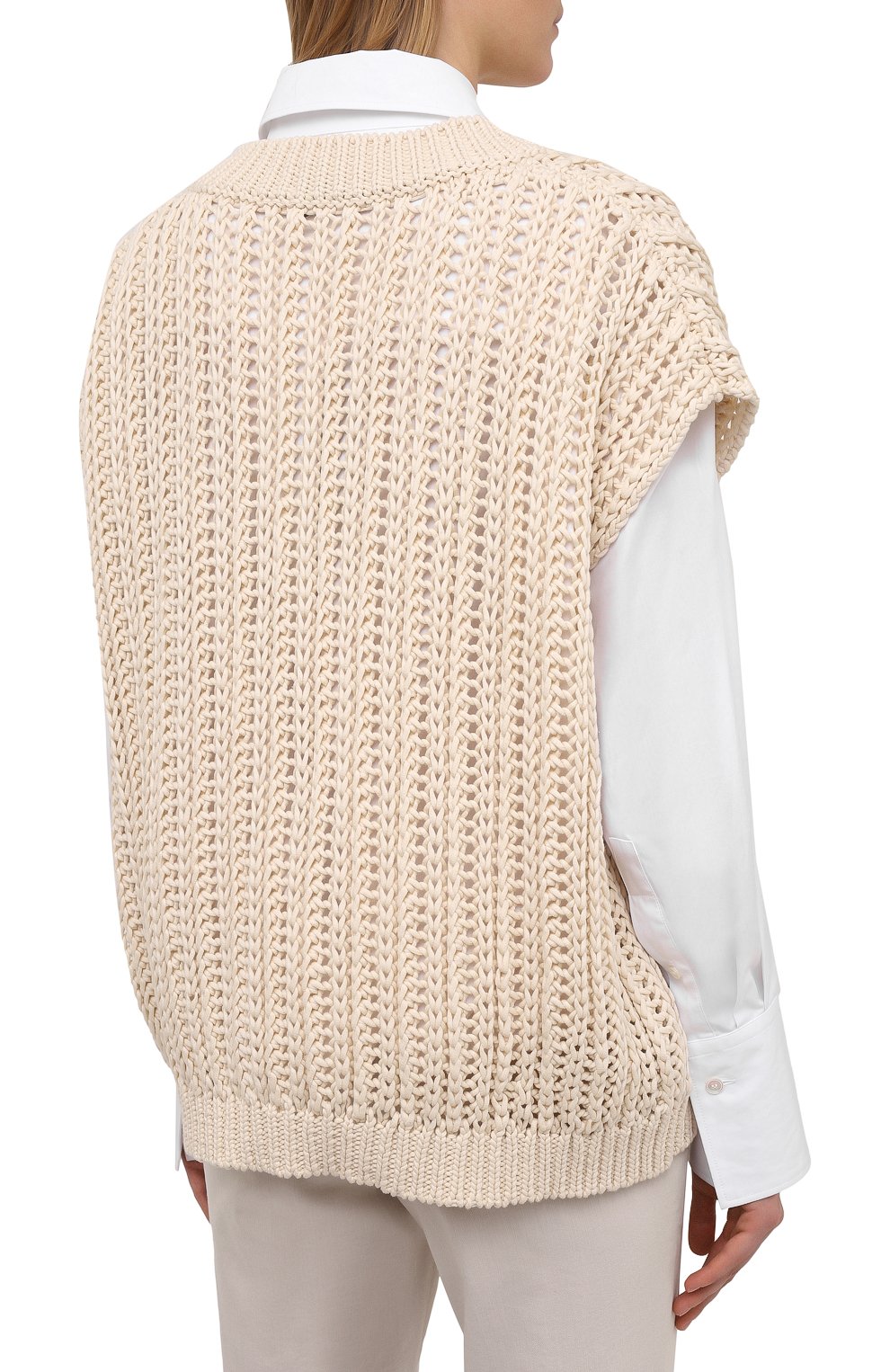 Хлопковый жилет BRUNELLO CUCINELLI, арт. M8E366912, фото 4
