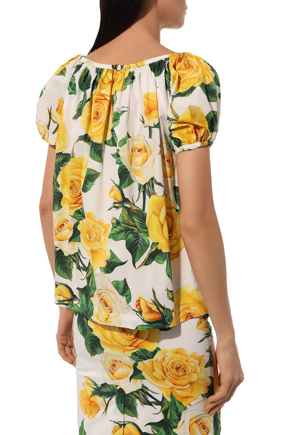 Хлопковая блузка DOLCE & GABBANA, арт. F756UT/FSEHW, фото 4