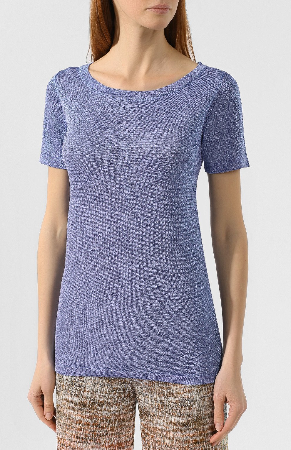 Футболка MISSONI синего цвета по цене 48350 руб., арт. MDN00125/BK0281, фото 3 Футболка MISSONI, арт. MDN00125/BK0281, фото 3