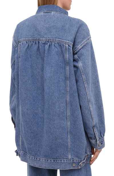 Джинсовая куртка ganni x levi's GANNI голубого цвета по цене 52500 руб., арт. F6089, фото 4 Джинсовая куртка ganni x levi's GANNI, арт. F6089, фото 4
