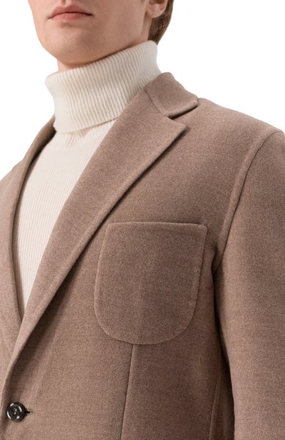 Шерстяной пиджак STEFANO RICCI бежевого цвета по цене 396000 руб., арт. M1RSDB23T0/W0001P, фото 5 Шерстяной пиджак STEFANO RICCI, арт. M1RSDB23T0/W0001P, фото 5
