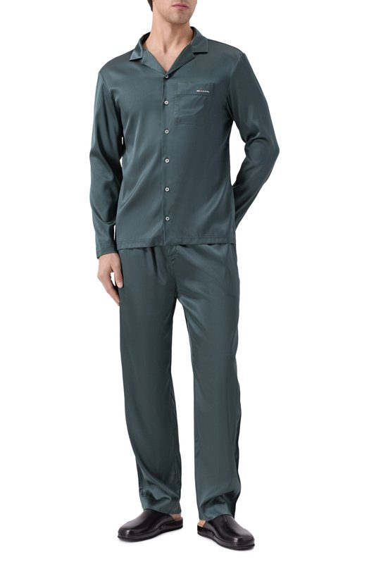 Шелковые домашние брюки Kiton UNWT010K0245H05 Зелёный  UNWT010K0245H05 Фото 2