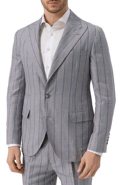 Костюм из шерсти и льна BRUNELLO CUCINELLI, арт. MP475LDFRD, фото 4