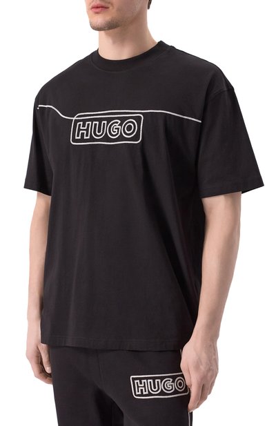 Хлопковая футболка HUGO BLUE, арт. 50530341, фото 3