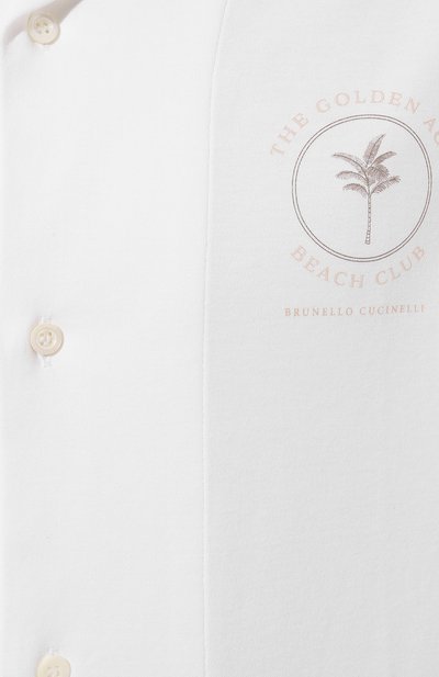 Хлопковая рубашка BRUNELLO CUCINELLI,  арт. ML8240614P, фото 5