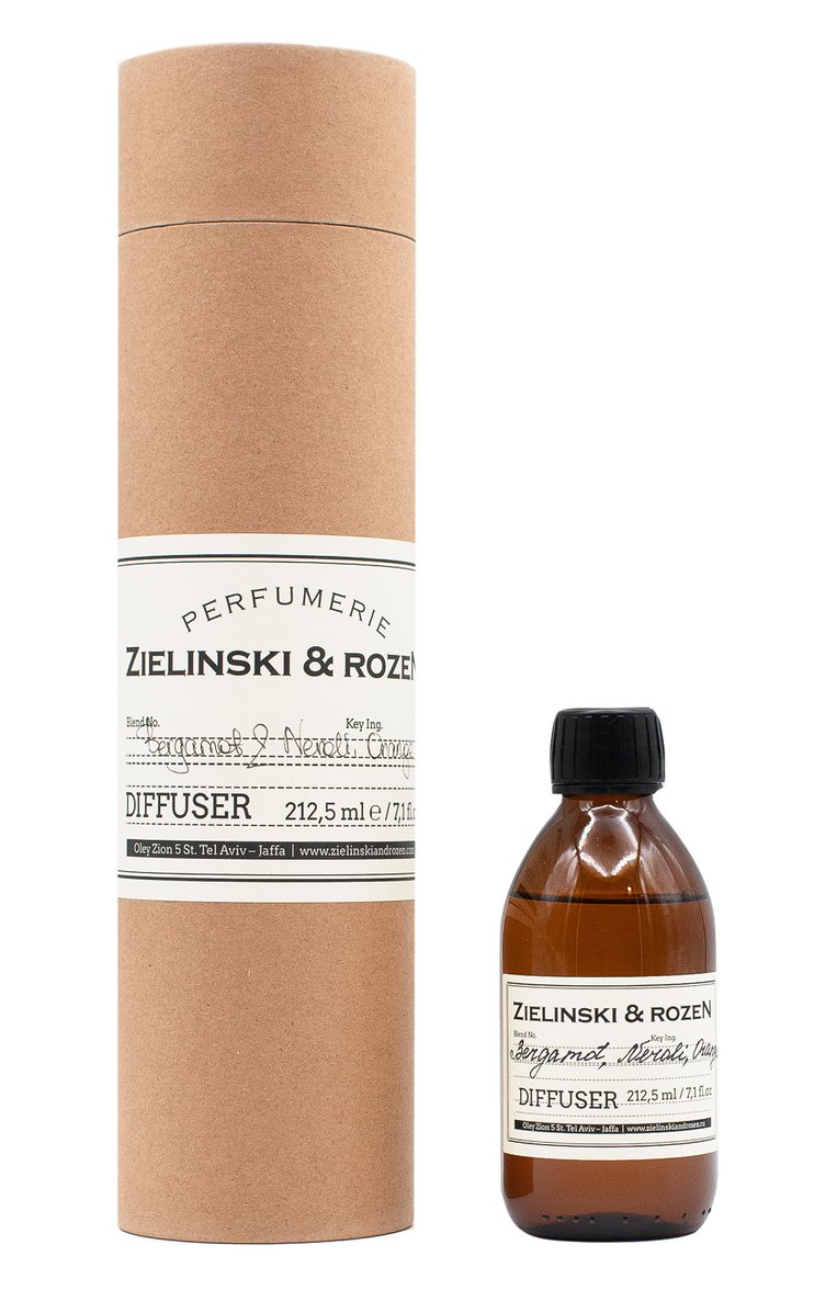 Диффузор бергамот, нероли, апельсин (212,5ml) ZIELINSKI&ROZEN бесцветного цвета, арт. 4627153151722 | Фото 1 (Региональные ограничения белый список (Axapta Mercury): Не проставлено; Нос: Не проставлено; Ограничения доставки: flammable)