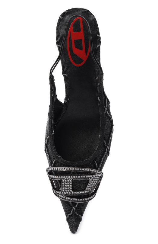 Текстильные туфли D-Venus 40 Diesel Y03706/P7505 Чёрный  Y03706/P7505 Фото 6