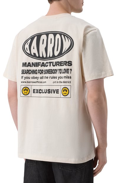Хлопковая футболка BARROW, арт. S5BWMATH066, фото 4