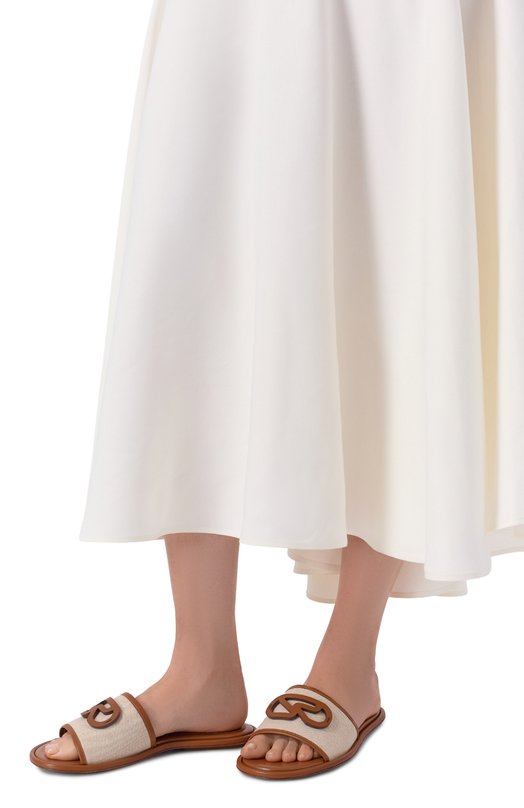 Текстильные шлепанцы Surge Sergio Rossi B15350/MFL432 Коричневый  B15350/MFL432 Фото 2