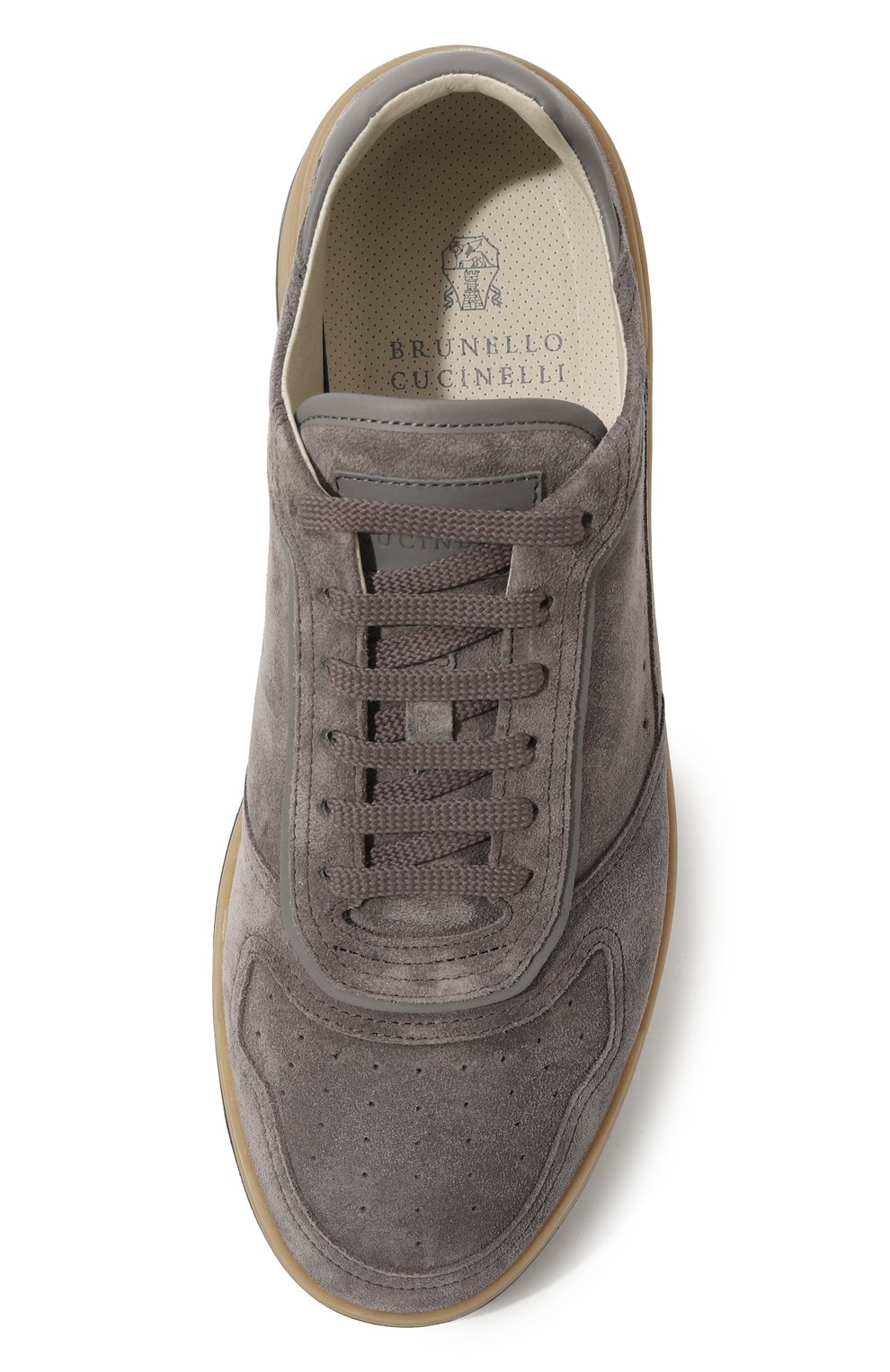Замшевые кеды slam BRUNELLO CUCINELLI, арт. MZUSIB2186, фото 6