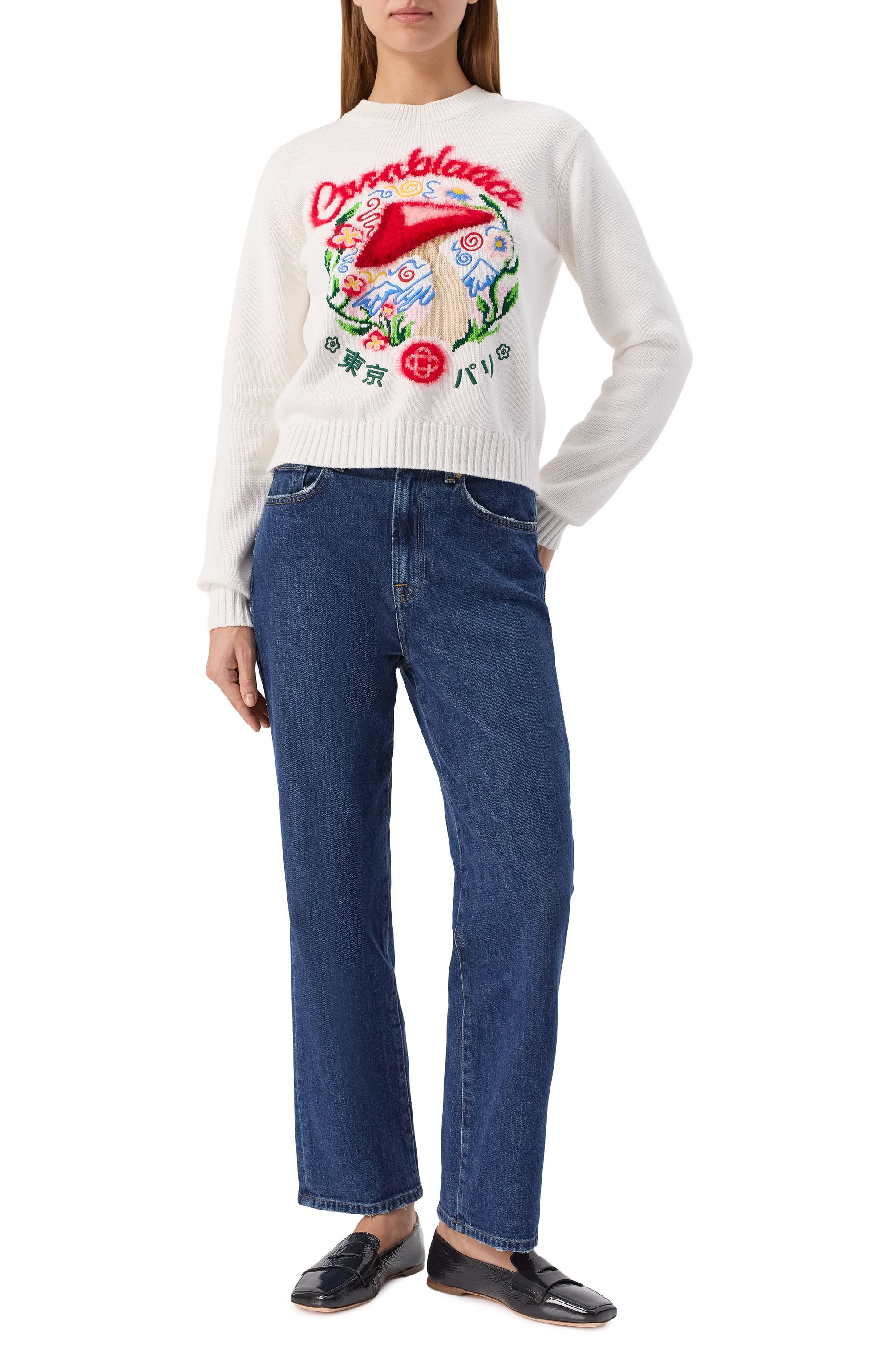 Хлопковый свитер CASABLANCA, арт. WPF25KW102401, фото 2