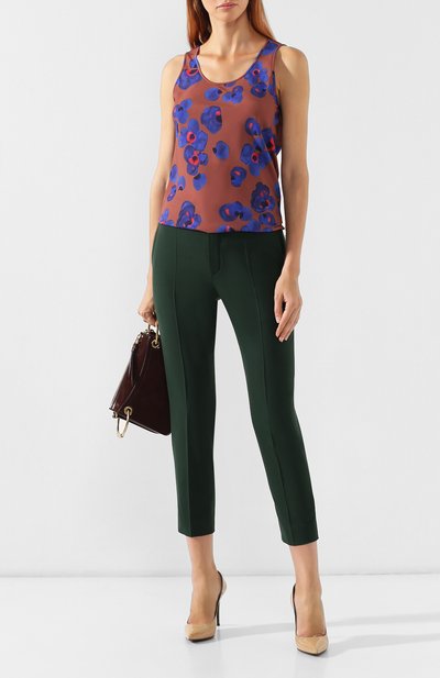 Топ с принтом BOSS коричневого цвета по цене 19550 руб., арт. 50410965, фото 2 Топ с принтом BOSS, арт. 50410965, фото 2