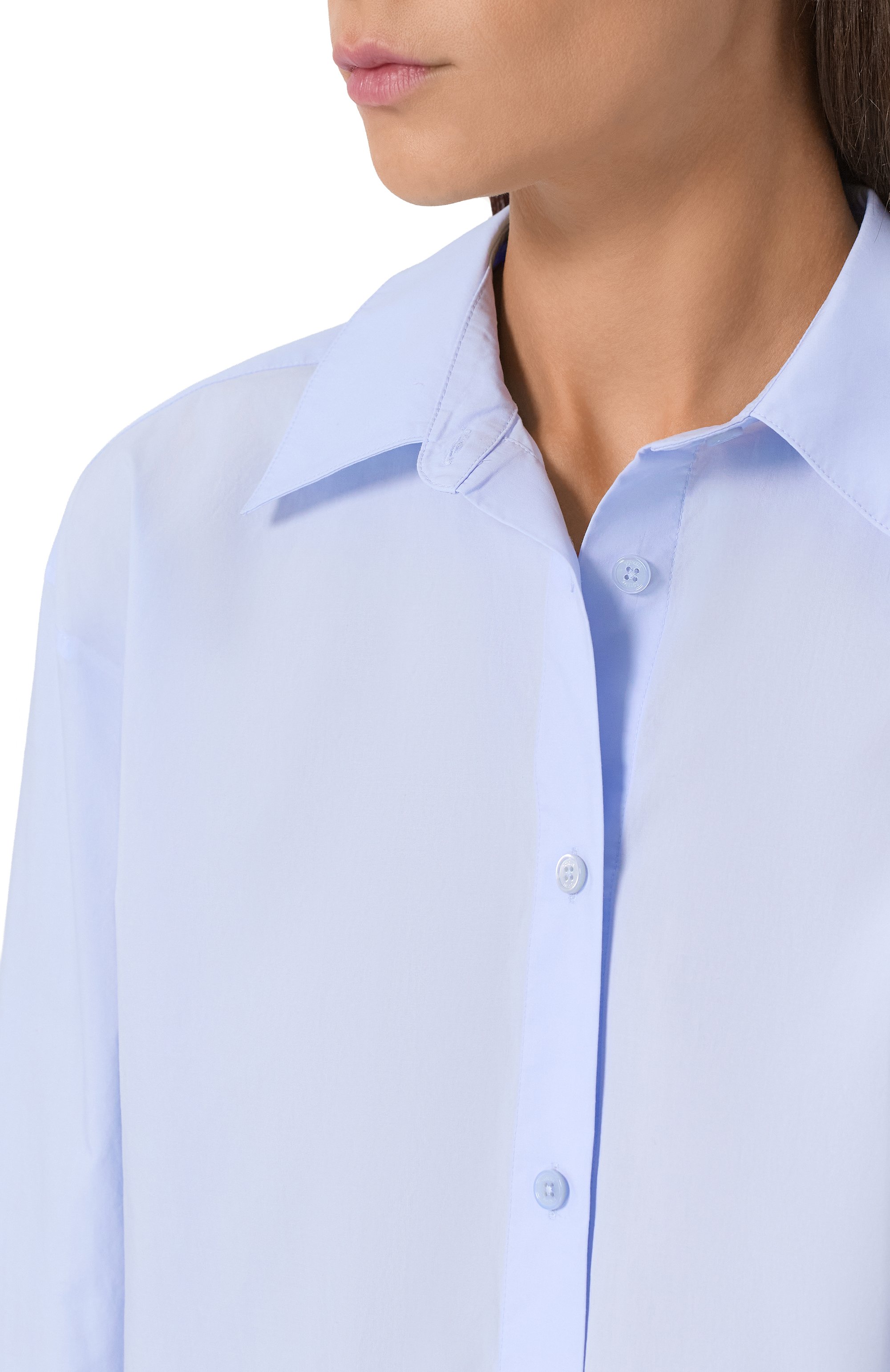 Хлопковая рубашка TOTEME, арт. 252-WRT0480-FB0415, фото 5