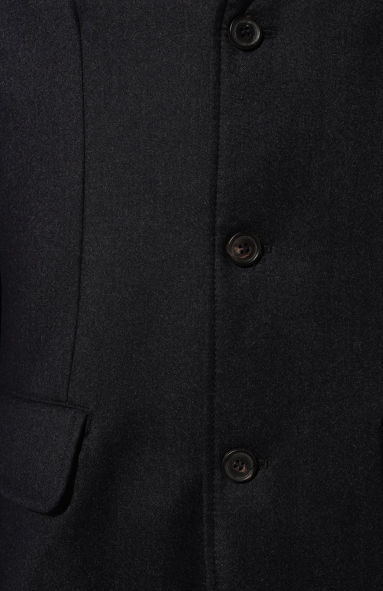 Мужская шерстяная куртка LUIGI BORRELLI темно-синего цвета, арт. 0T5005/CCK27540 | Фото 5 (Мужское Кросс-КТ: шерсть и кашемир; Материал внешний: Шерсть; Рукава: Длинные; Материал сплава: Проставлено; Драгоценные камни: Проставлено; Длина (верхняя одежда): Короткие; Стили: Кэжуэл)