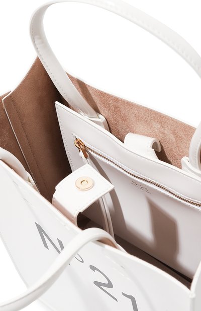 Сумка-тоут N21 белого цвета по цене 59250 руб., арт. 24IBP0178, фото 5 Сумка-тоут N21, арт. 24IBP0178, фото 5