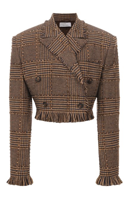 Женский жакет с отделкой стразами GIUSEPPE DI MORABITO, арт. 05FWJA111C 05307