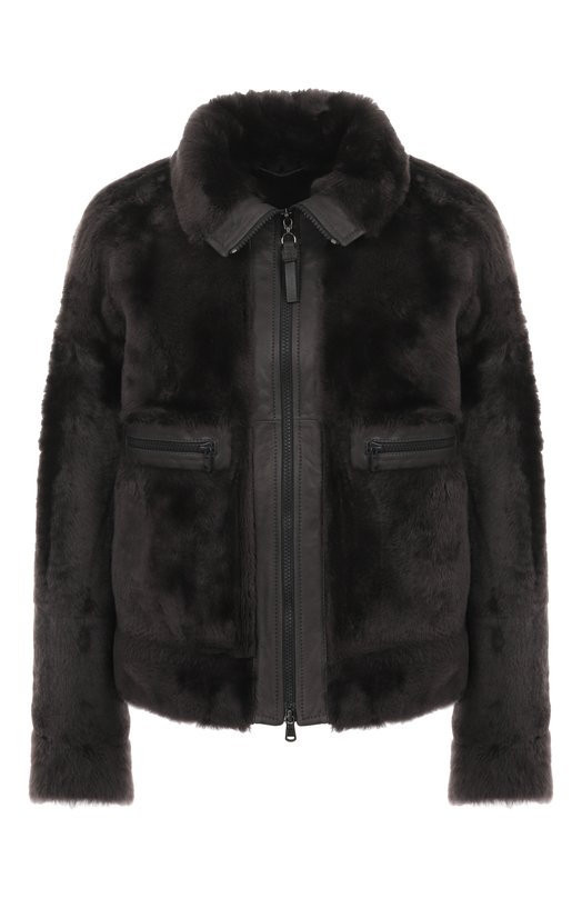 Дубленка из овчины Brunello Cucinelli MPMRA7775P Серый MPMRA7775P