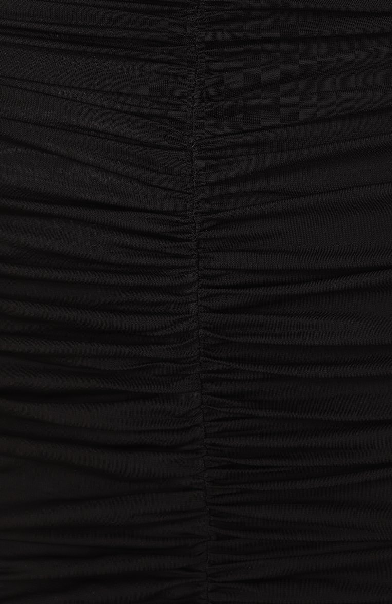 Женское платье из вискозы MUGLER черного цвета, арт. 25P3R017166011 | Фото 6 (Материал внешний: Вискоза; Длина Ж (юбки, платья, шорты): Миди; Стили: Кэжуэл; Рукава: На бретелях; Женское Кросс-КТ: Платье-одежда; Случай: Коктейльный)