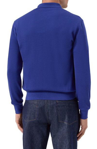Кашемировое поло STEFANO RICCI синего цвета по цене 334500 руб., арт. W505022P30/W25301, фото 4 Кашемировое поло STEFANO RICCI, арт. W505022P30/W25301, фото 4