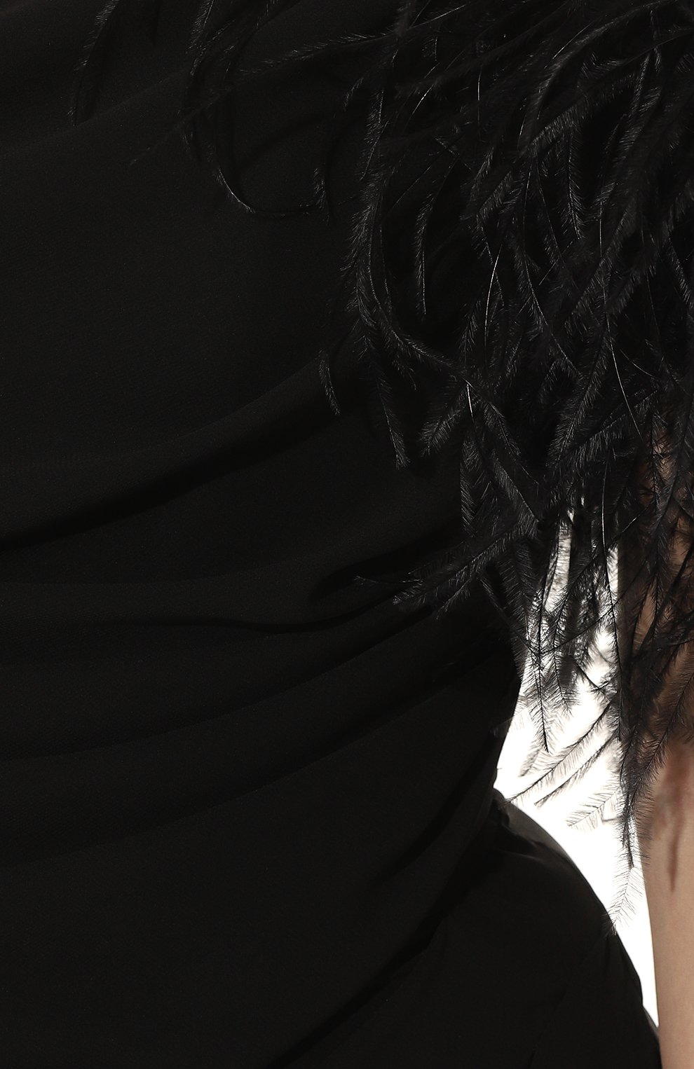 Платье с отделкой перьями GIUSEPPE DI MORABITO, арт. SS23088LD-P-215, фото 5