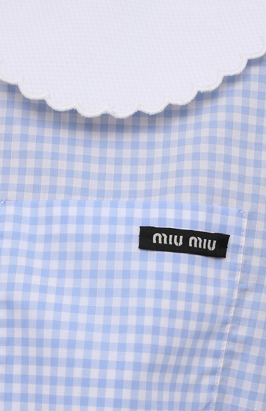 фото Хлопковая блузка miu miu