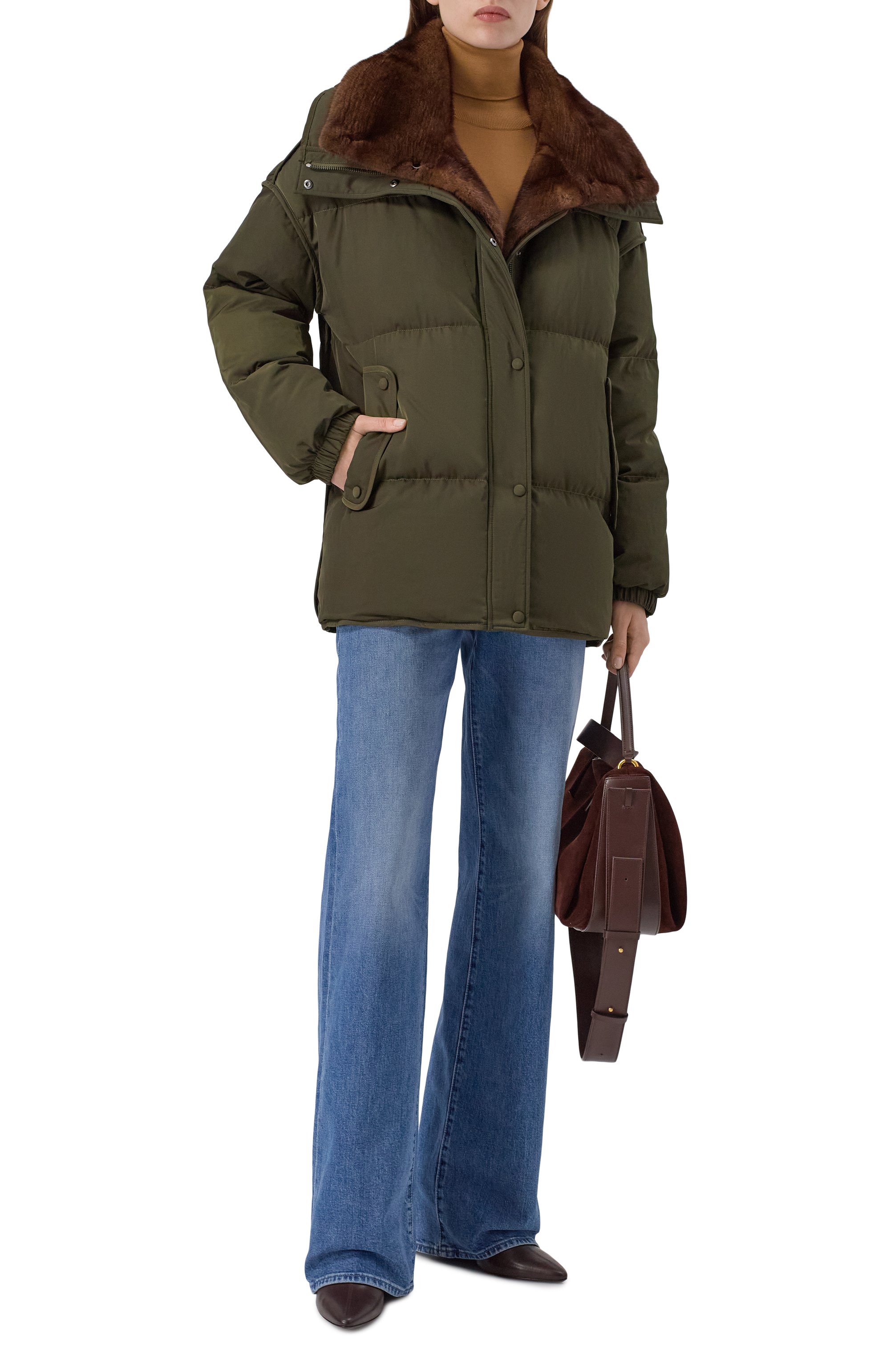 Пуховик с отделкой из норки YVES SALOMON, арт. M05080/A22X, фото 2