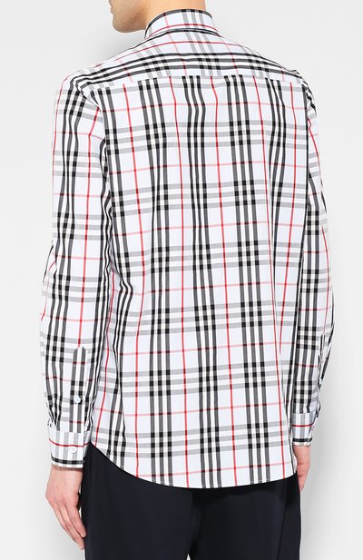 Хлопковая рубашка BURBERRY, арт. 4549275, фото 4
