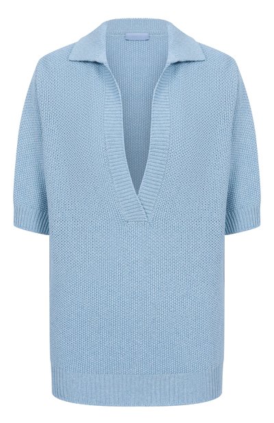 Женское поло из шелка и хлопка MVST, арт. WS61-259MU