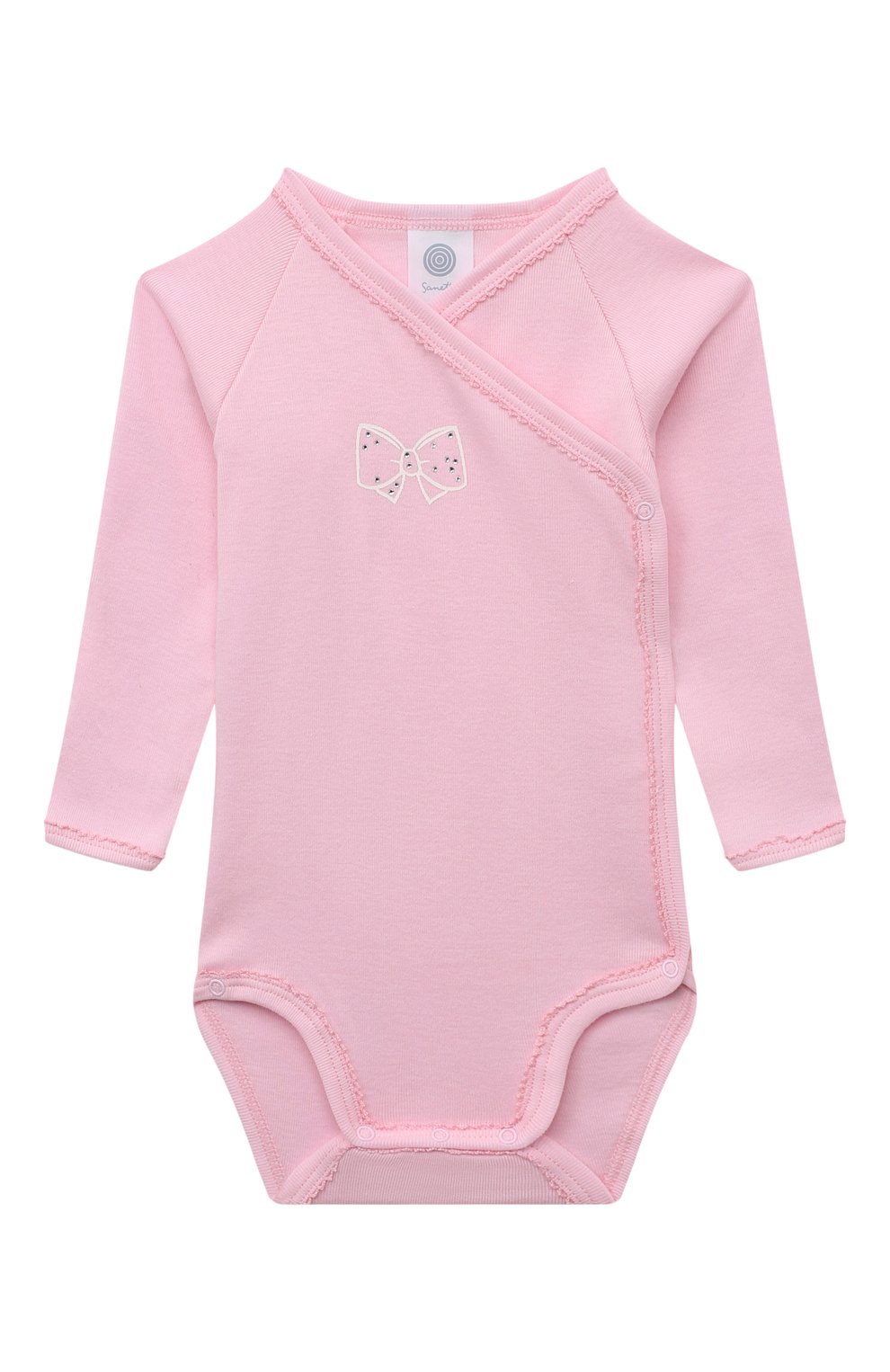 Хлопковое боди SANETTA розового цвета по цене 3855 руб., арт. 324062, фото 1 Хлопковое боди SANETTA, арт. 324062, фото 1