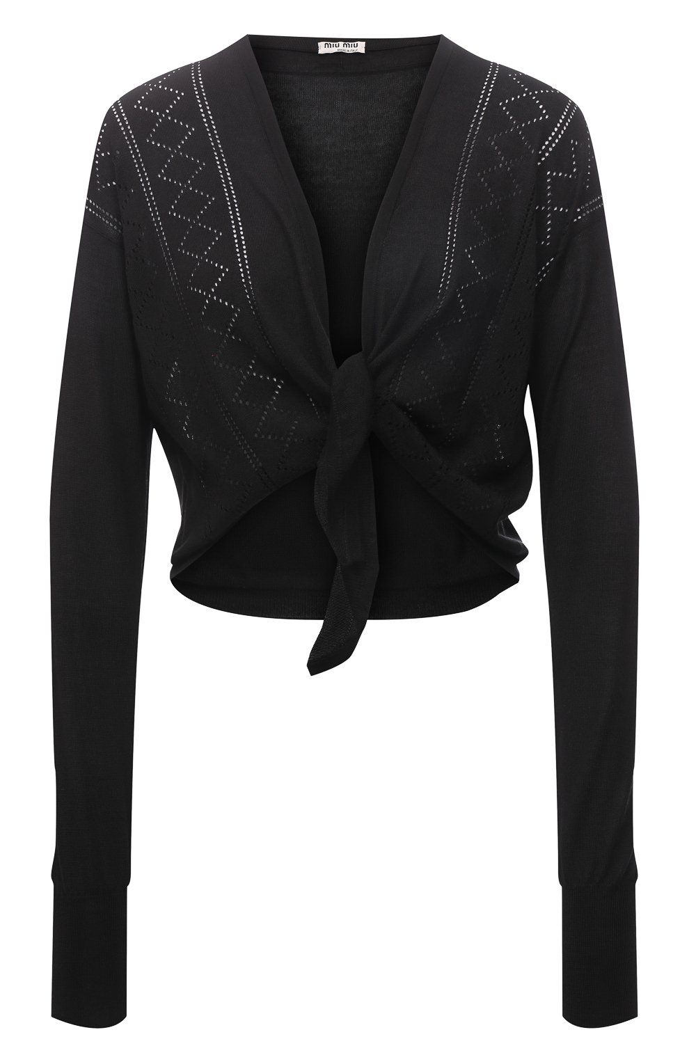 Кардиган из кашемира и шелка MIU MIU, арт. MMF575-10Q4-F0002, фото 1