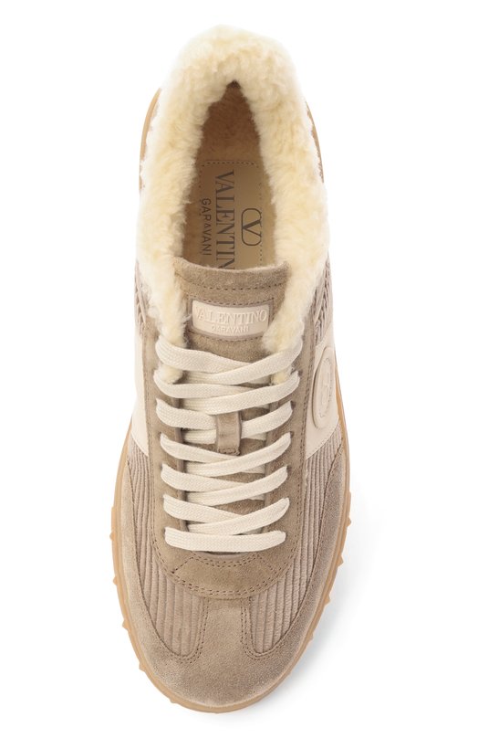 Комбинированные кеды Upvillage Valentino 7W2S0IL9/AJI Бежевый  7W2S0IL9/AJI Фото 6