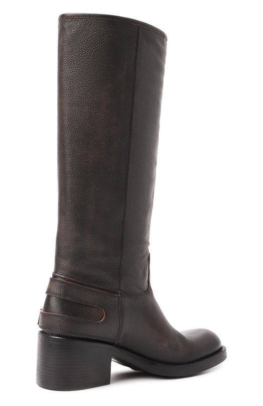 Кожаные сапоги Dakota Chloé CHC25A12ESY Чёрный  CHC25A12ESY Фото 5