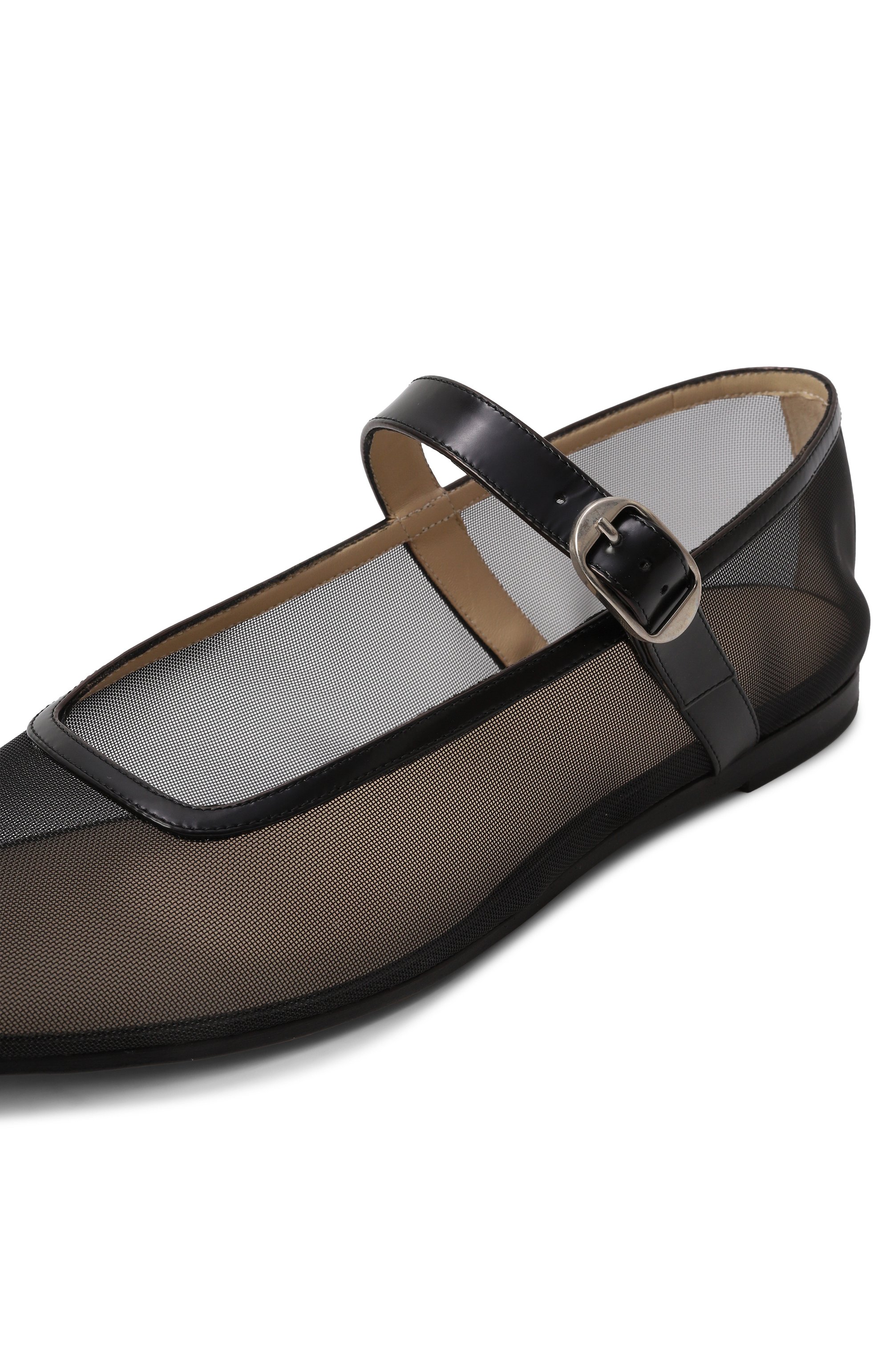 Текстильные балетки mary jane LE MONDE BERYL, арт. MRJ-MES-BLA, фото 7