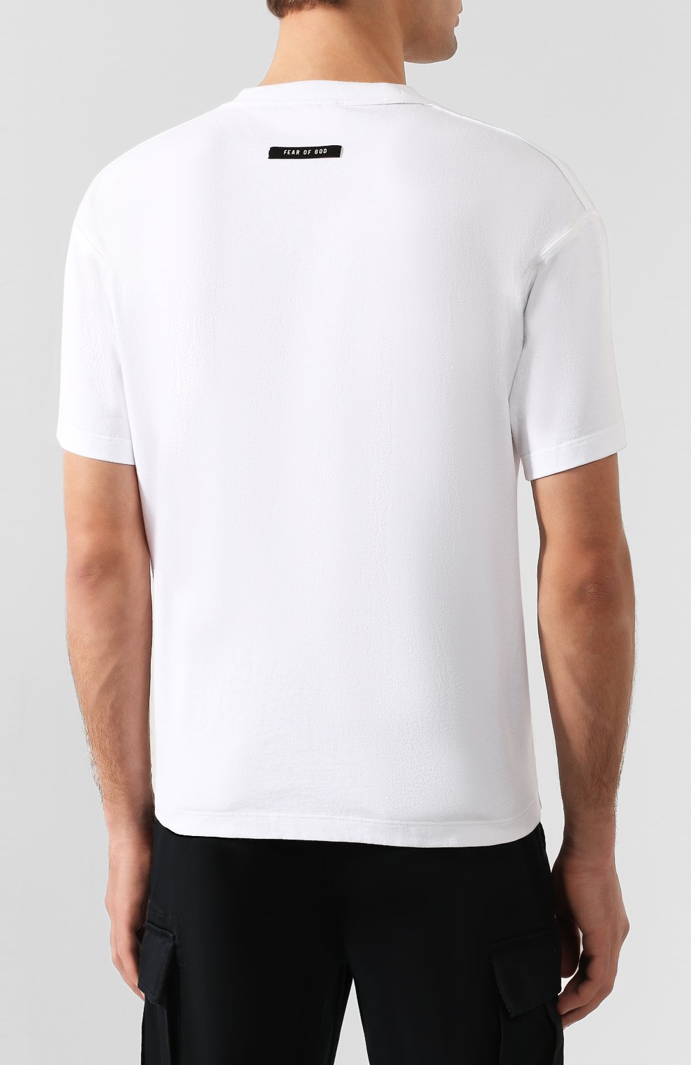 Хлопковая футболка FEAR OF GOD, арт. C000-1013/CTJ, фото 4