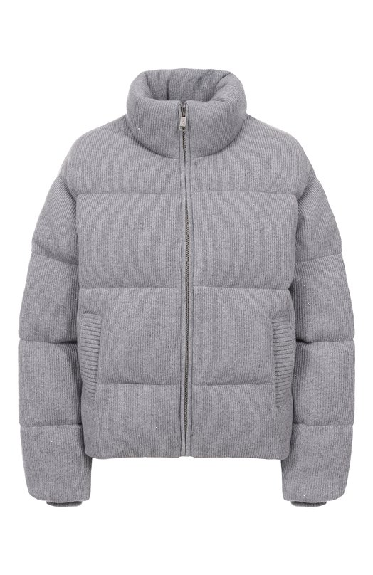 Пуховик из шерсти и кашемира Addicted MK116.1-1 Серый MK116.1-1