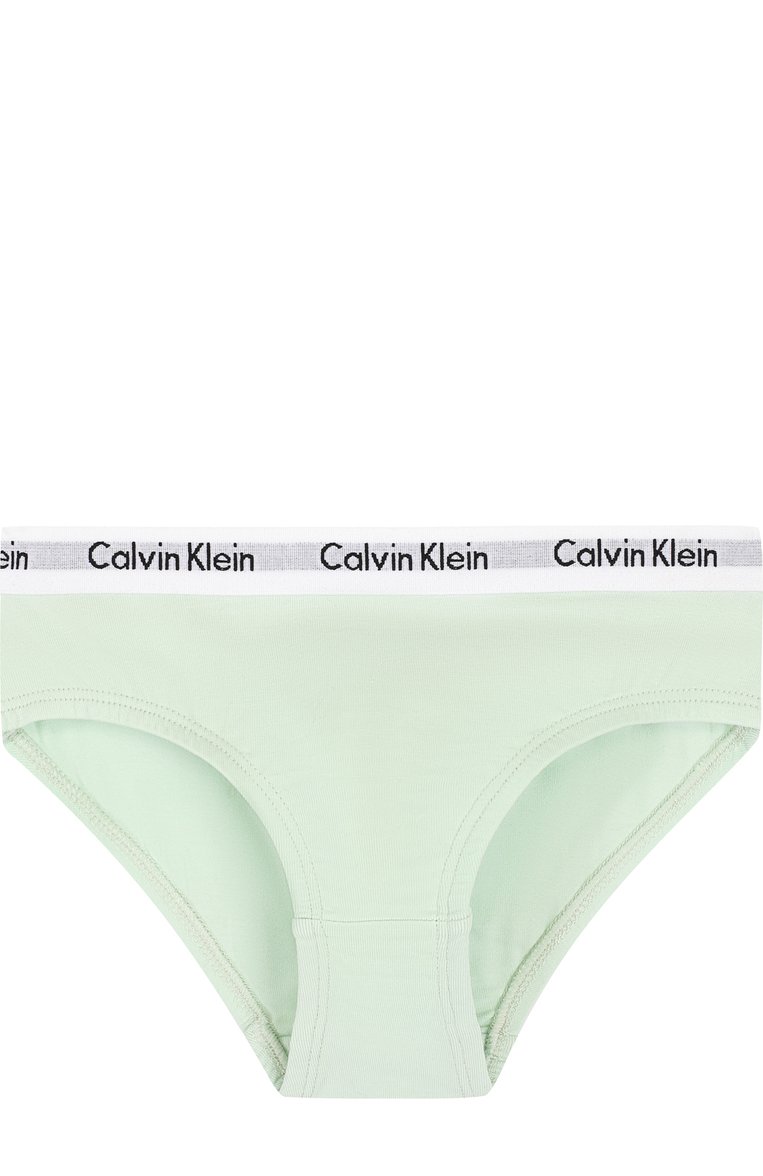 Детские комплект из двух пар трусов с логотипом бренда CALVIN KLEIN серого цвета, арт. G80G895001/4-7 | Фото 3 (Статус проверки: Проверена категория; Материал внешний: Хлопок; Девочки Кросс-КТ: Комплект-белье; Рукава: Короткие; Материал сплава: Проставлено; Драгоценные камни: Проставлено)