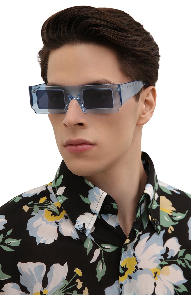 Женские солнцезащитные очки JACQUEMUS голубого цвета, арт. LES LUNETTES S0LEIL SHADE 0F BLUE | Фото 3 (Кросс-КТ: С/з-унисекс; Региональные ограничения белый список (Axapta Mercury): Не проставлено, RU; Нос: Не проставлено; Материал: Пластик; Тип очков: С/з; Оптика Гендер: оптика-унисекс; Очки форма: Прямоугольные)