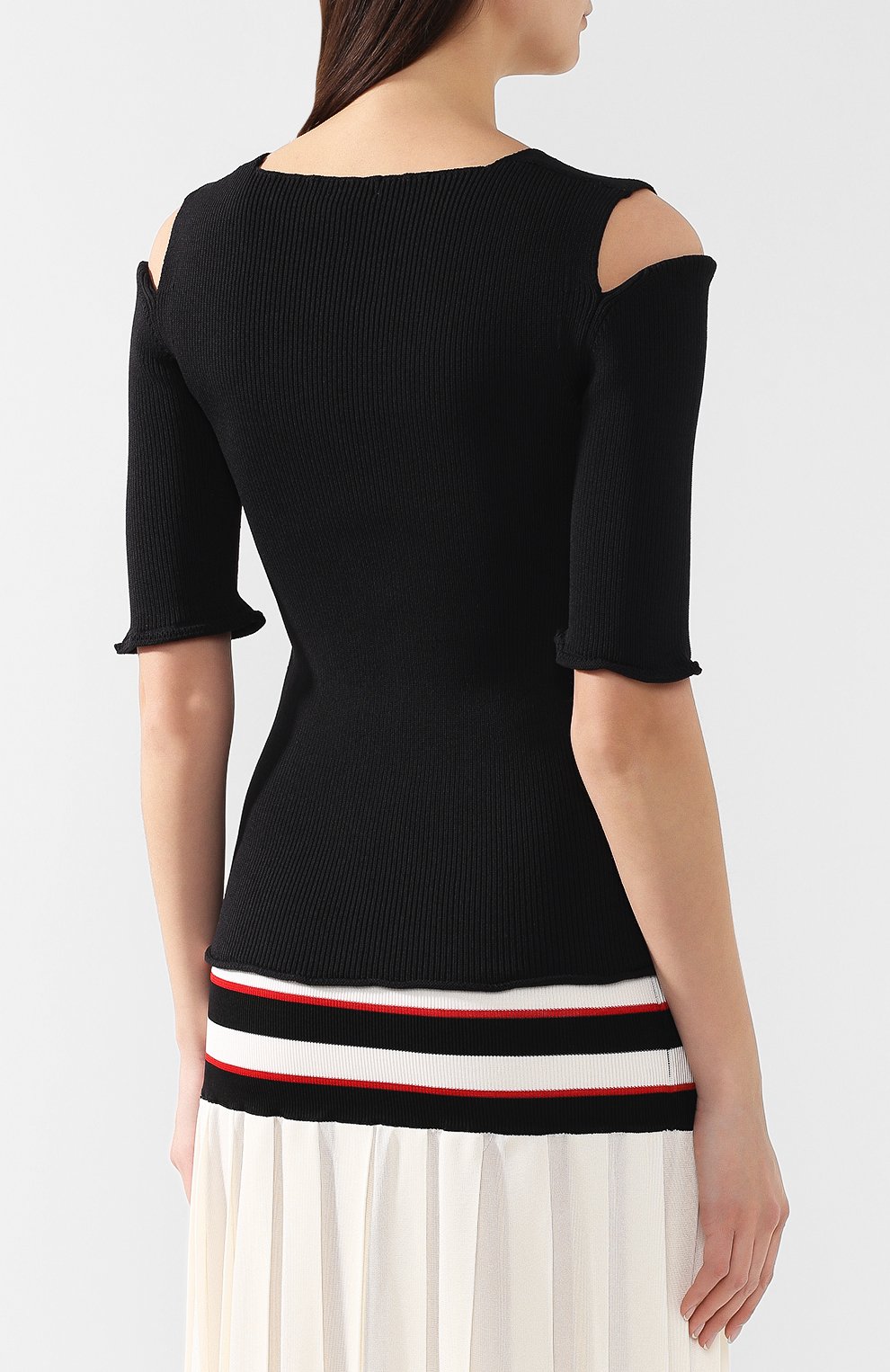 Пуловер SONIA RYKIEL черного цвета по цене 32200 руб., арт. 12864866-YA, фото 4 Пуловер SONIA RYKIEL, арт. 12864866-YA, фото 4