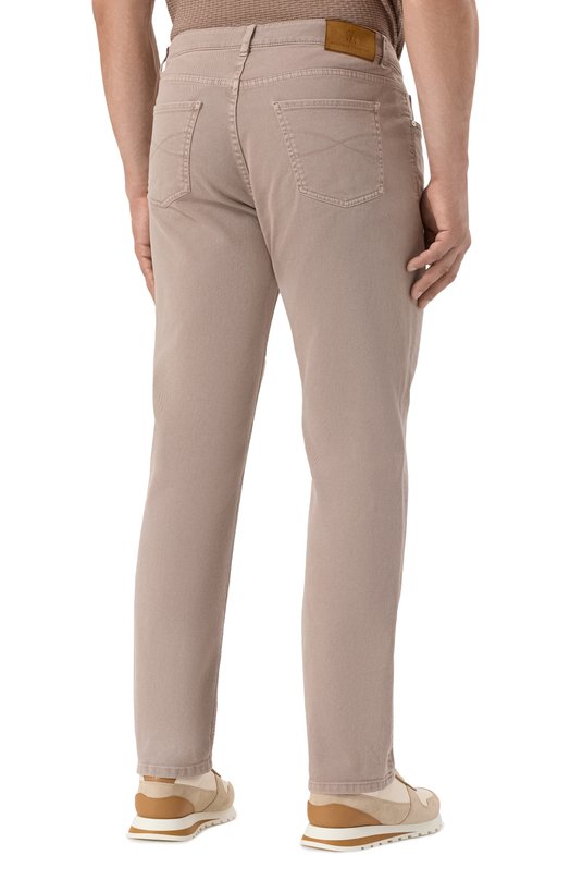 Джинсы Traditional Fit Brunello Cucinelli M277PB3210 Бежевый  M277PB3210 Фото 4